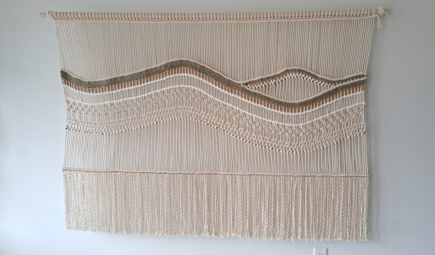 Earth Tones Large Handmade Textile Wall Hanging