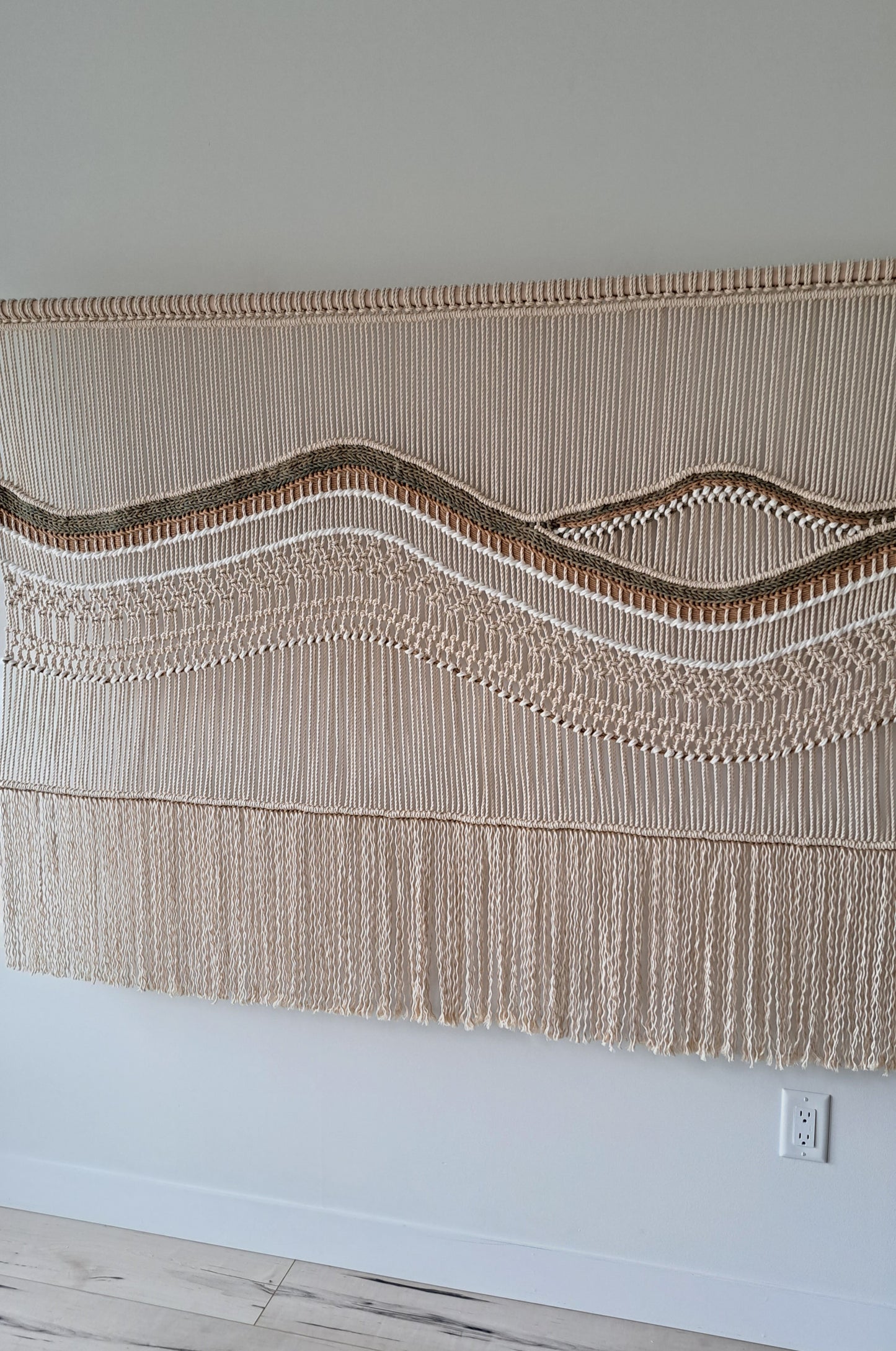 Earth Tones Large Handmade Textile Wall Hanging