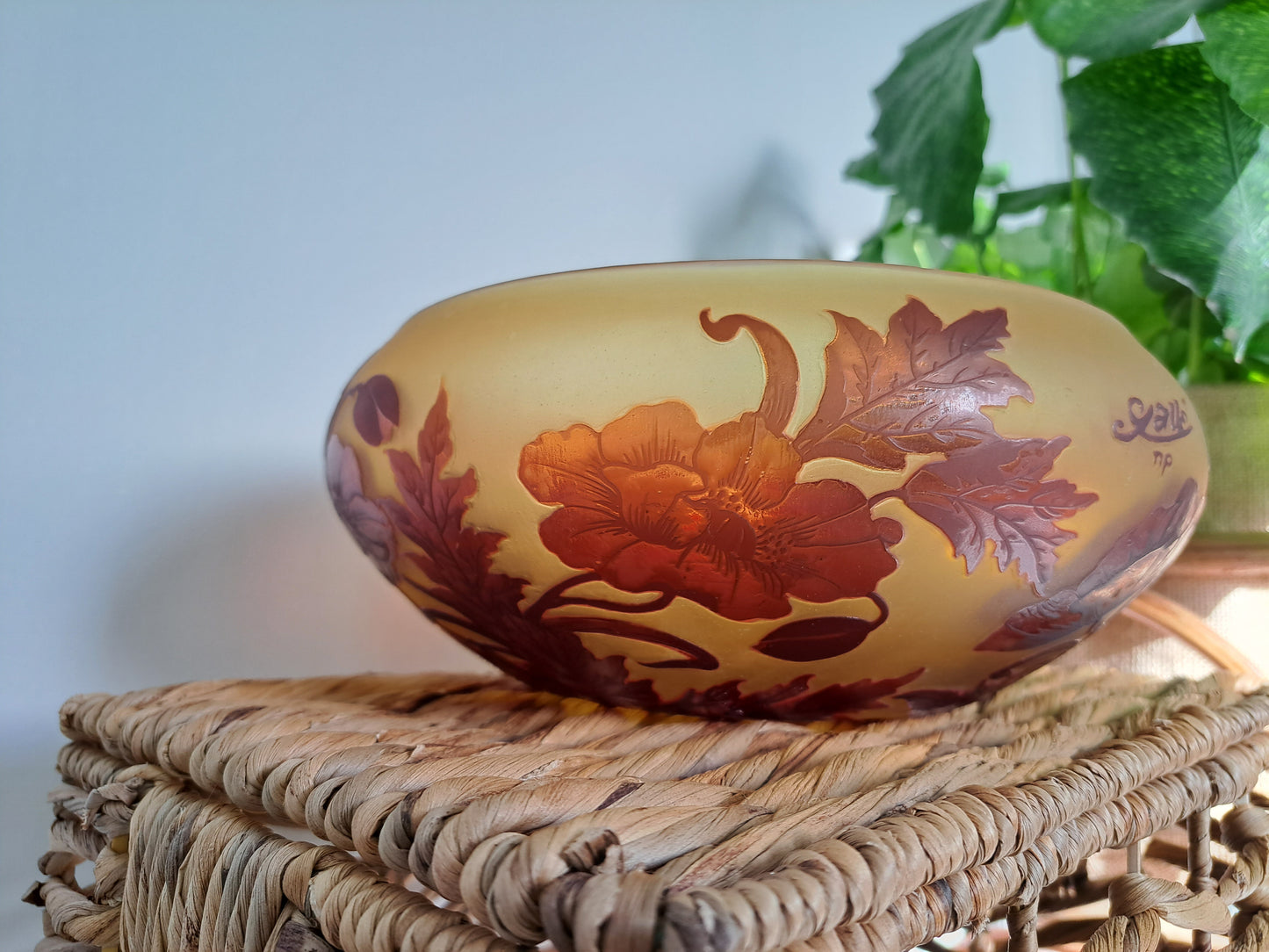 Vintage Galle Reproduction Fruit Bowl