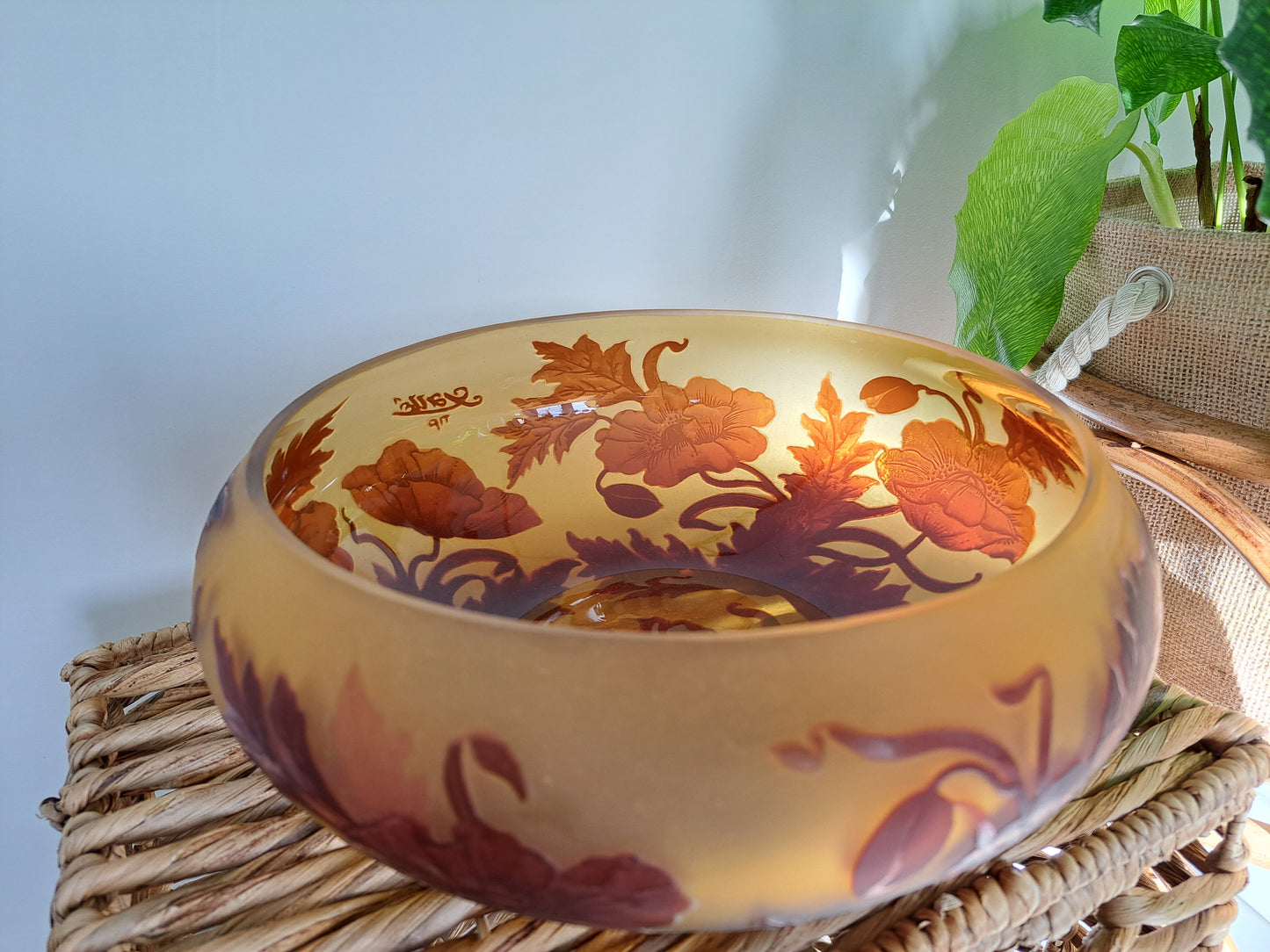Vintage Galle Reproduction Fruit Bowl