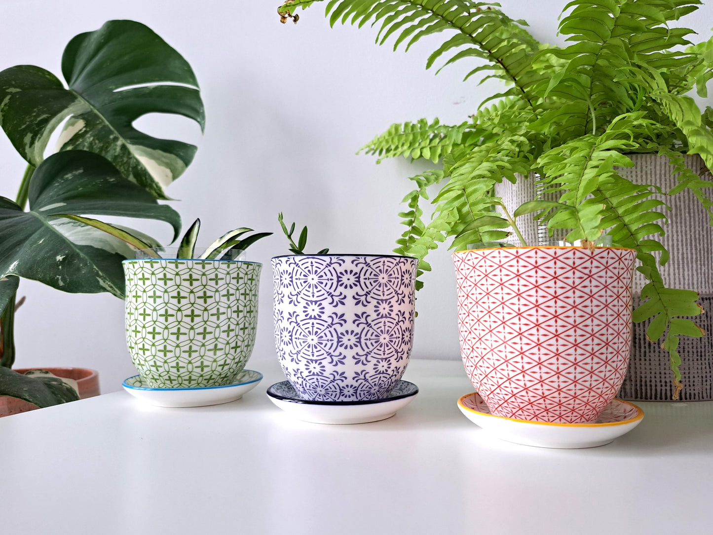 Light Green Porcelain Plant Pot