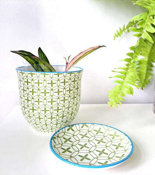 Light Green Porcelain Plant Pot