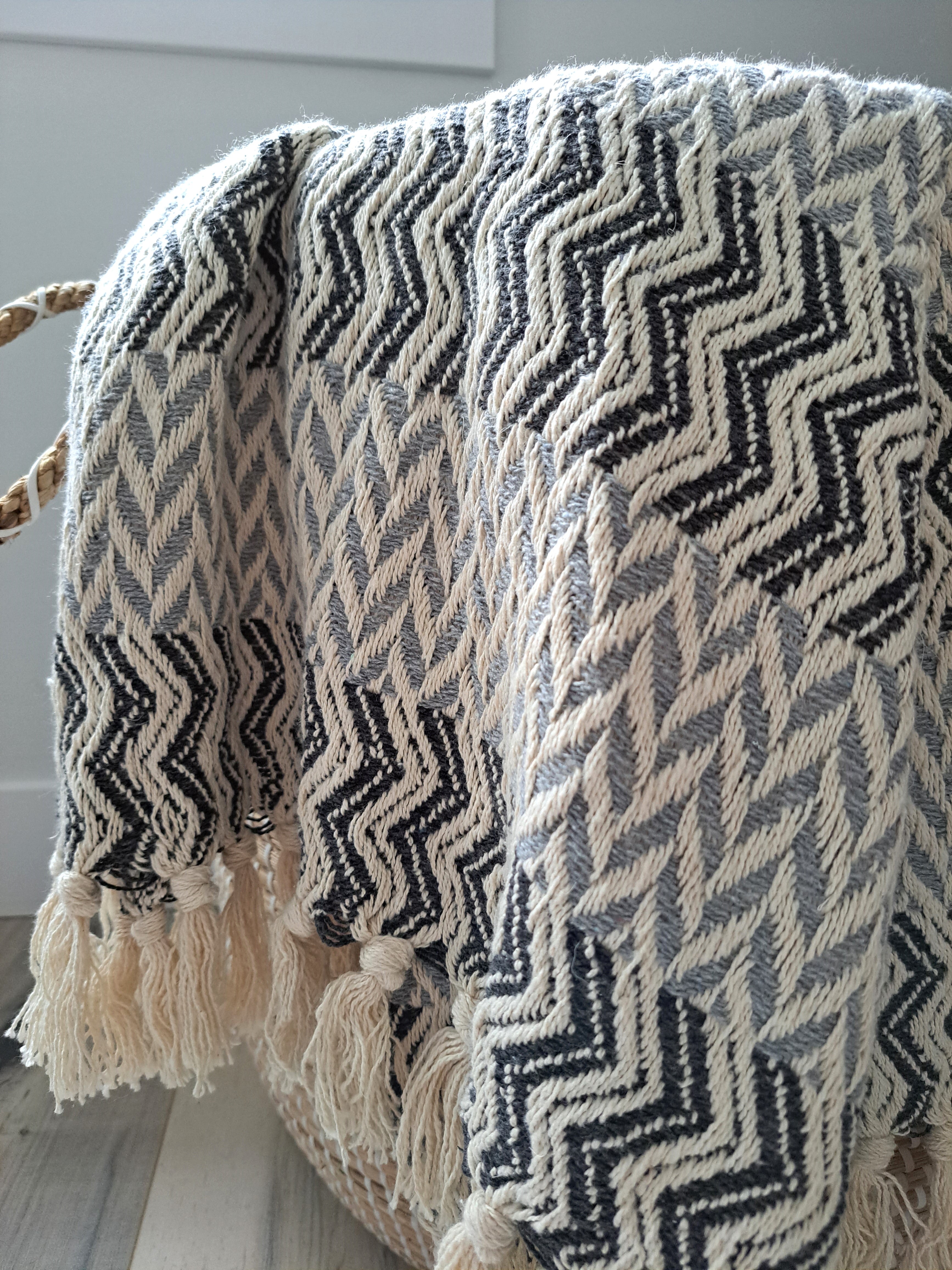 Chevron discount cotton blanket