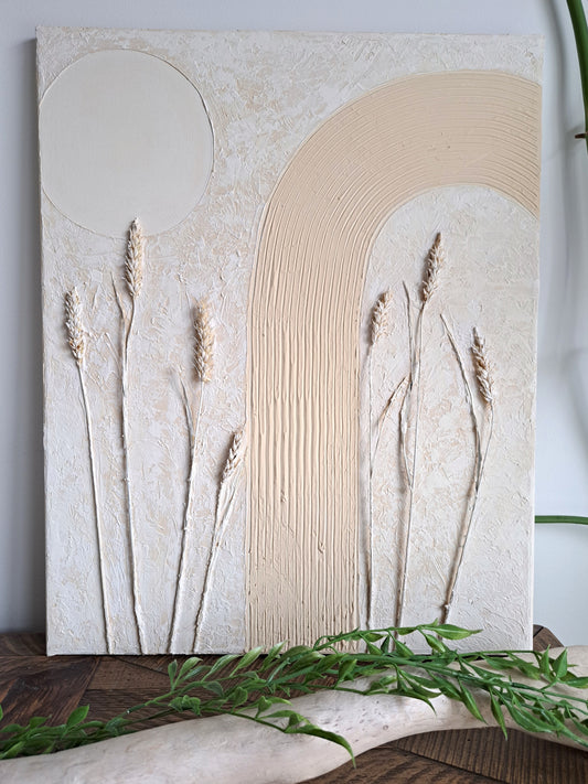 Wheat Textured Canvas Art
