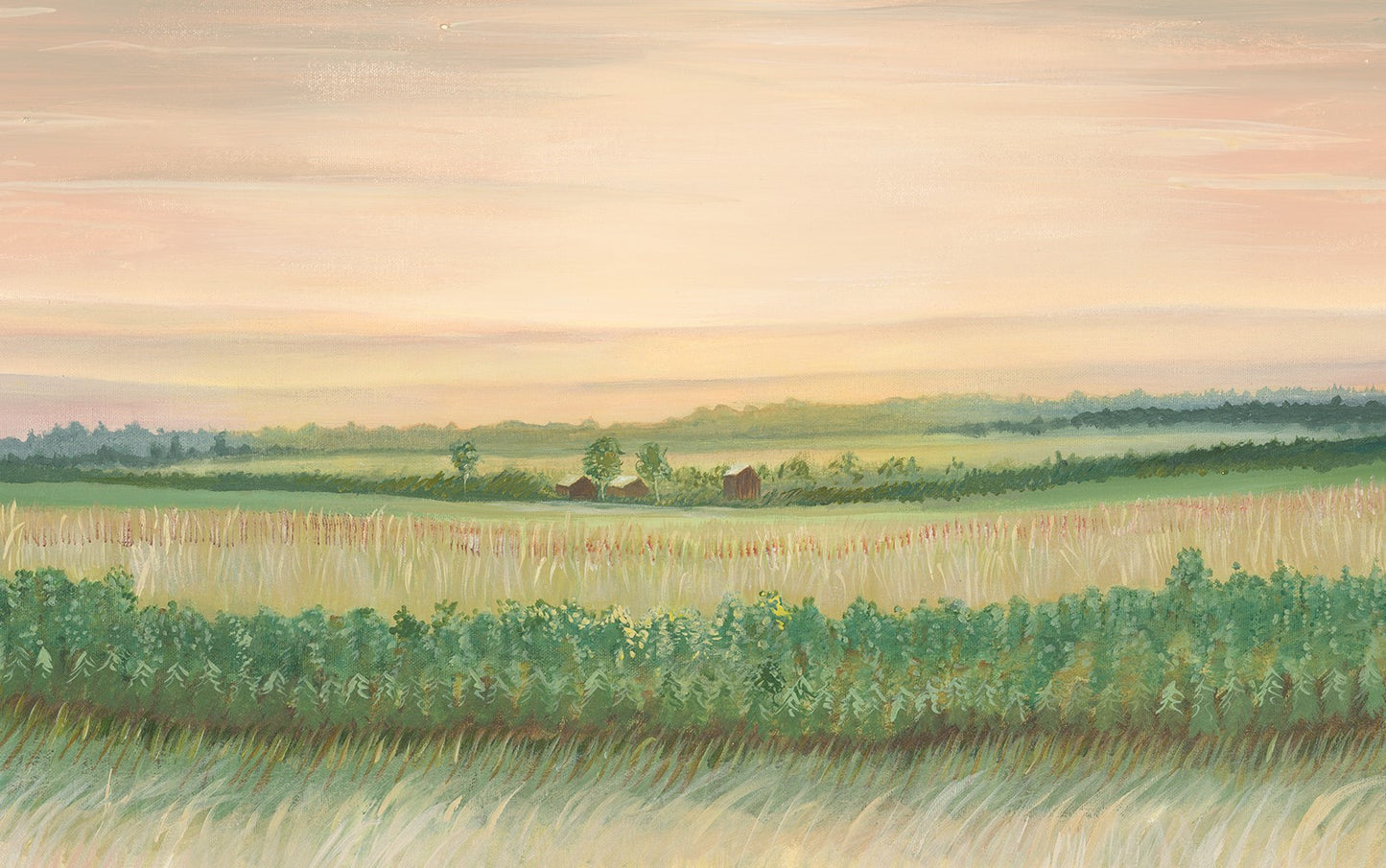 Original Painting. Weathered Landing's Field at Sunset Canvas Wall Art Print. Canvas art prints made in Canada and US. Beautiful in a farmhouse, country, or rustic home. Find a variety of home decor and canvas wall art prints at Weathered Landing. Located in Komoka, Ontario, local delivery is available. Shipping to Canada and the US.